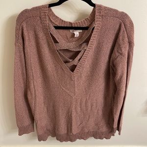 Arizona Jean Co Sweater Size XL Color Pink Black